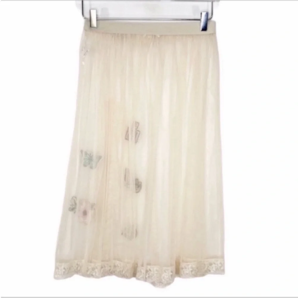 EASEL ballet-inspired patches sheer skirt S - Picture 6 of 8